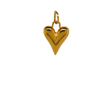 Gold Bubble Heart Charm