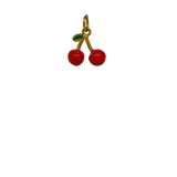 Gold Cherry Charm