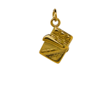Gold Chocolate Bar Charm