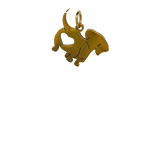 Gold Dashund Charm