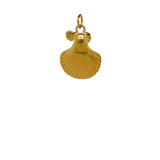 Gold Flat Shell Charm