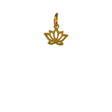 Gold Lotus Charm
