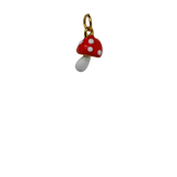 Gold Mushroom Charm