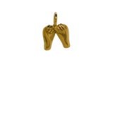 Gold Pinky Promise Charm