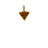 Gold Pizza Charm