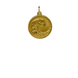 Gold Wave Pendant