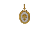 Mother of Pearl Cross Charm