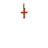 Orange Cross Charm