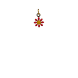 Pink Daisy Charm