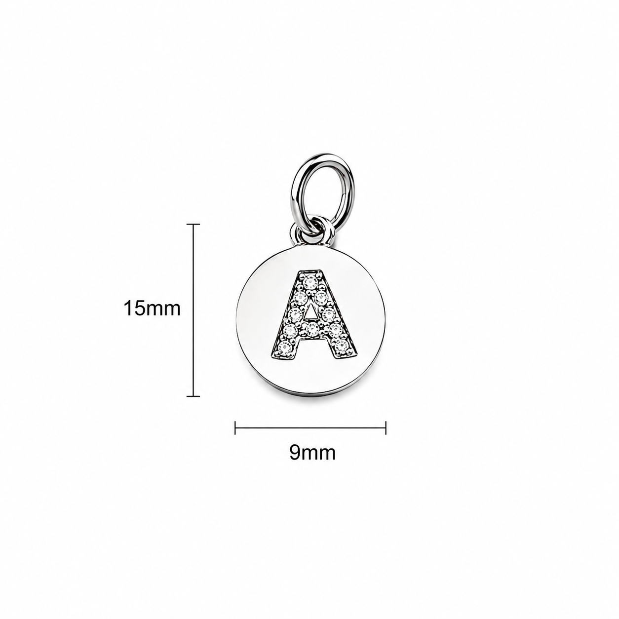 Round Bling Initial