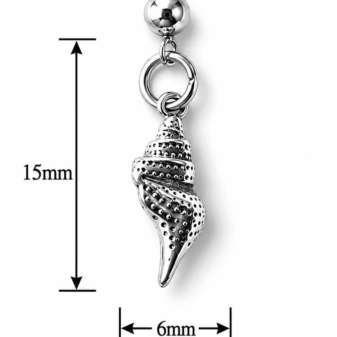 Silver Sea Shell Charm