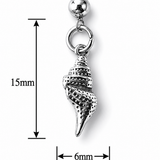 Silver Sea Shell Charm