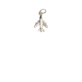Silver Airplane Charm