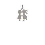Silver Couple Charm