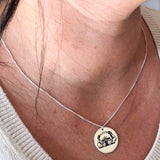 Personalized Photo Disk Necklace