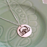 Personalized Photo Disk Necklace