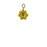 Yellow Beaded Flower Charm