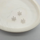 Silver Snowflake Charm image 0