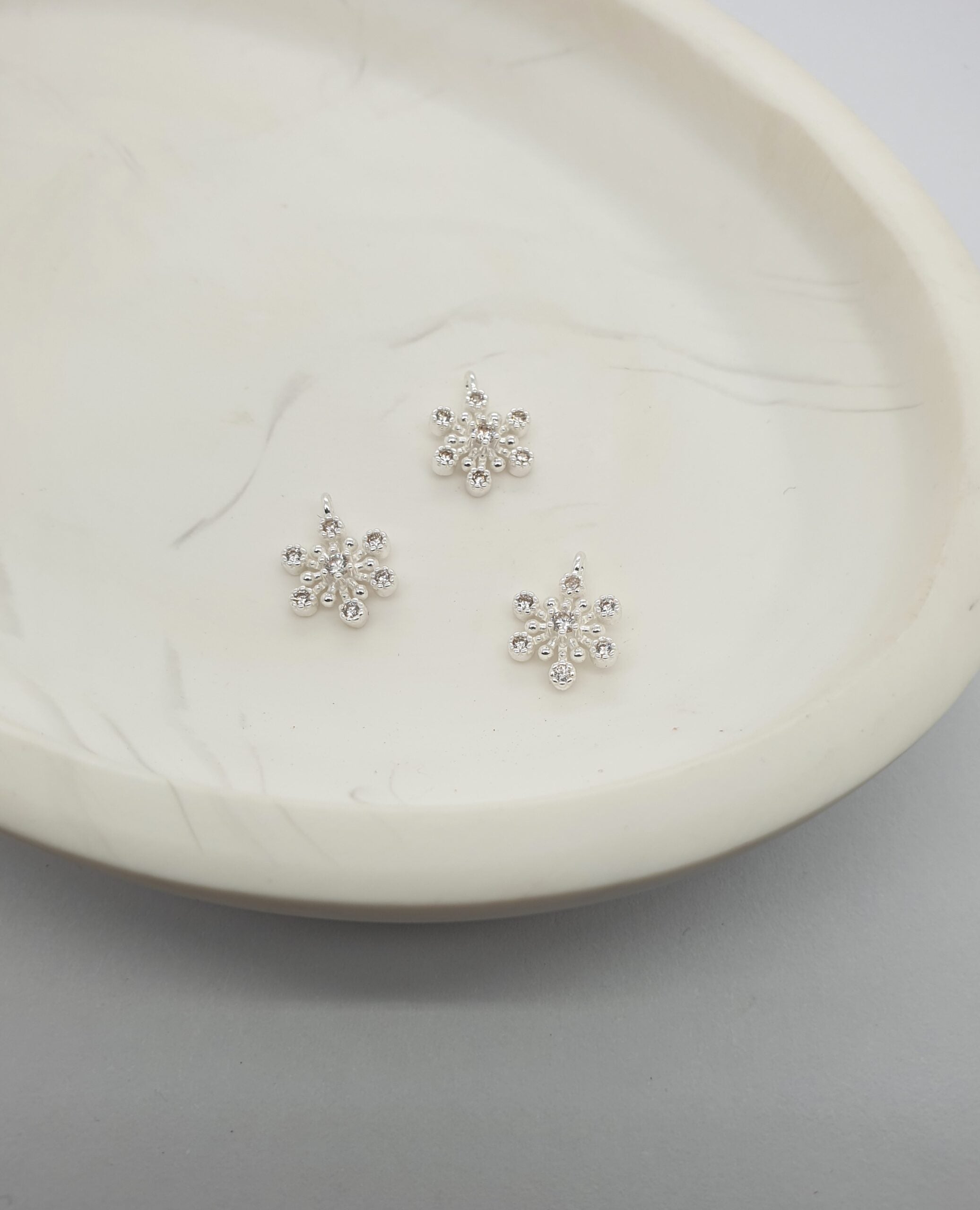 Silver Snowflake Charm image 0