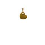 Small Gold Engravable Heart image 0