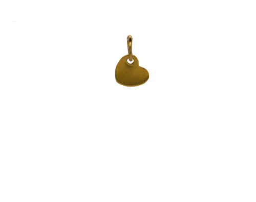 Small Gold Engravable Heart image 0