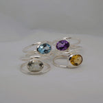 Oval Natural Stone Ring image 0