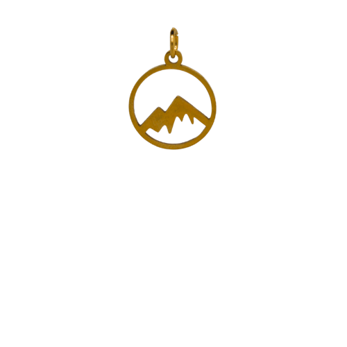 Gold Mountain Charm image 0