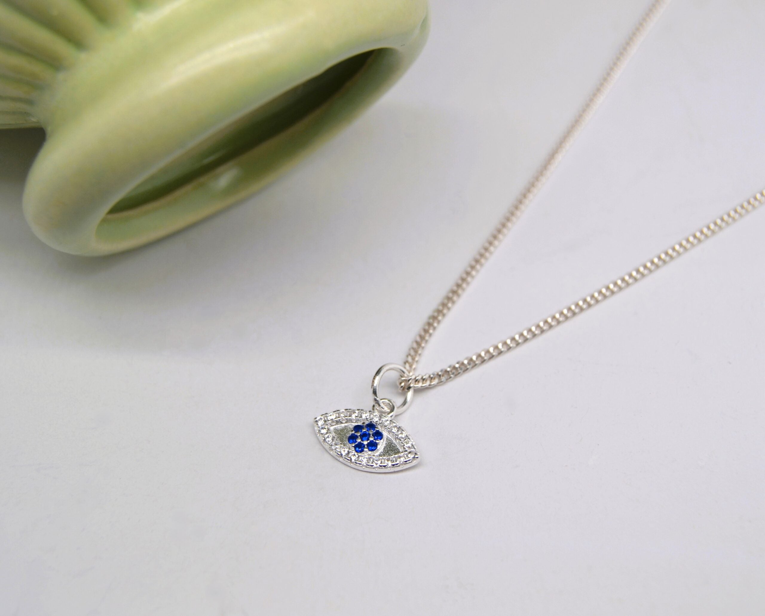 Tiny Evil Eye Necklace image 0