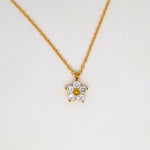 Bling Daisy Gold Necklace image 0