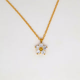 Bling Daisy Gold Necklace image 0