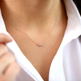 The Cluster Moissanite Necklace image 0