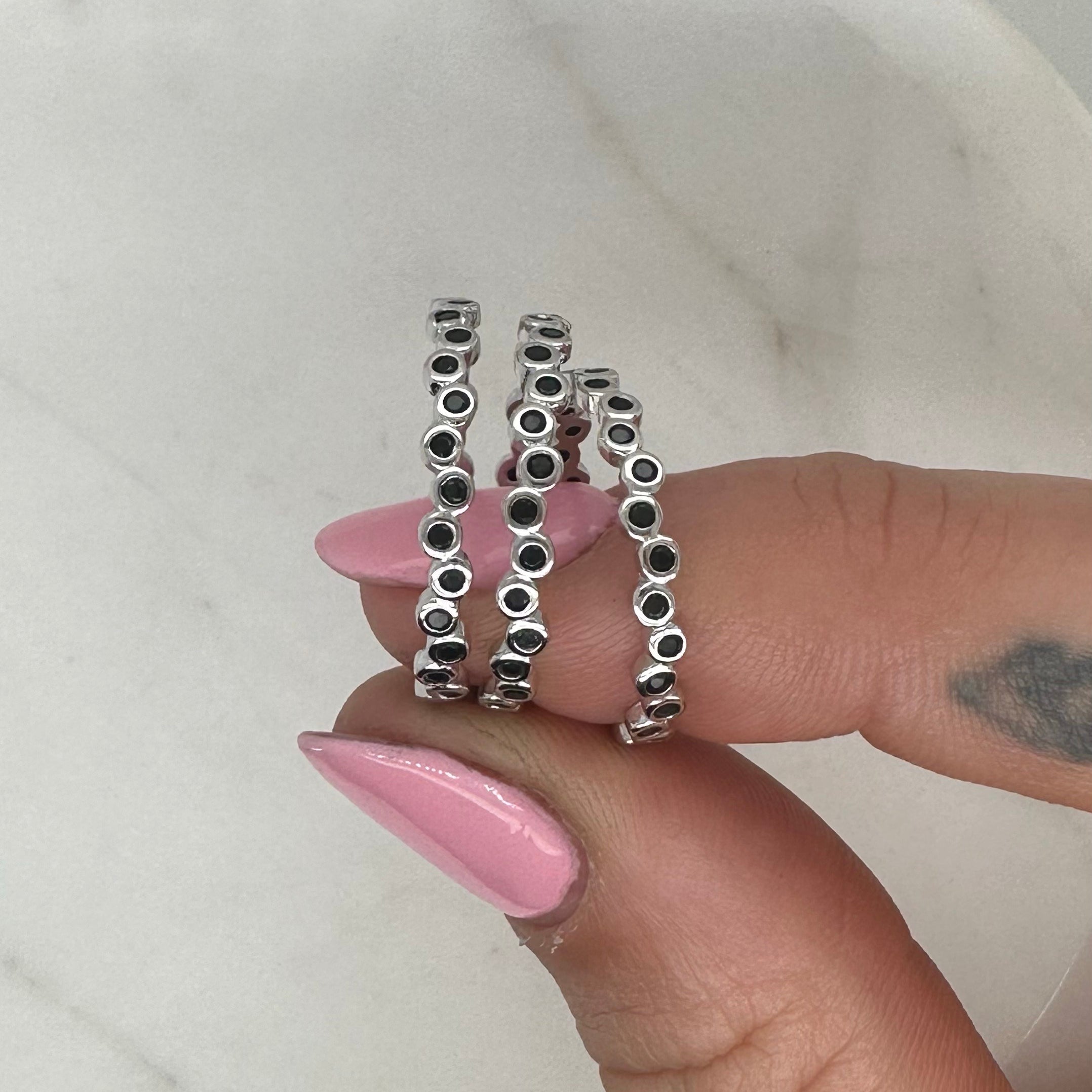 Stella Black Cubic Ring image 1