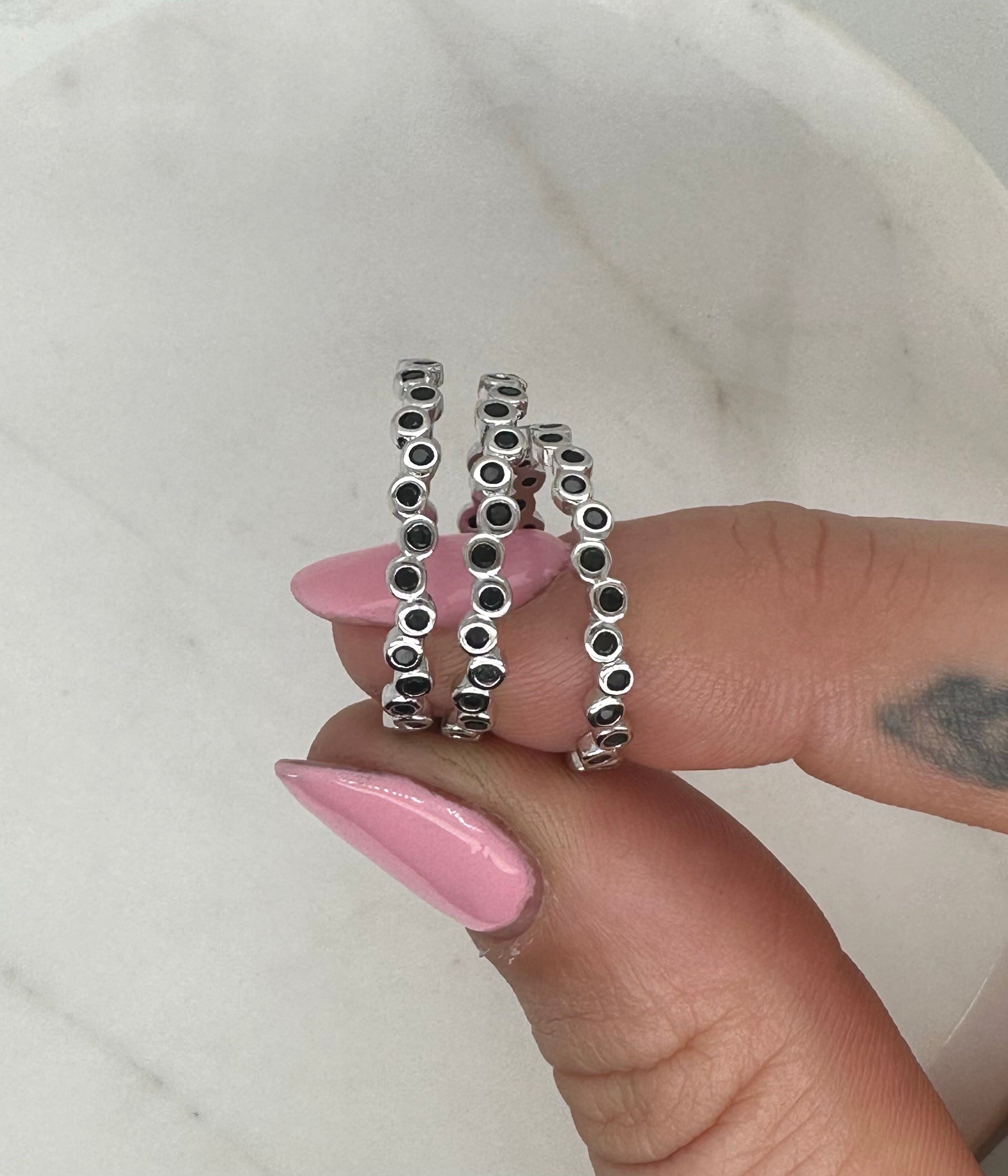 Stella Black Cubic Ring image 1