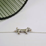 Silver Dachshund Bracelet image 0