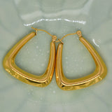 Triangle Gold Earrings image 0