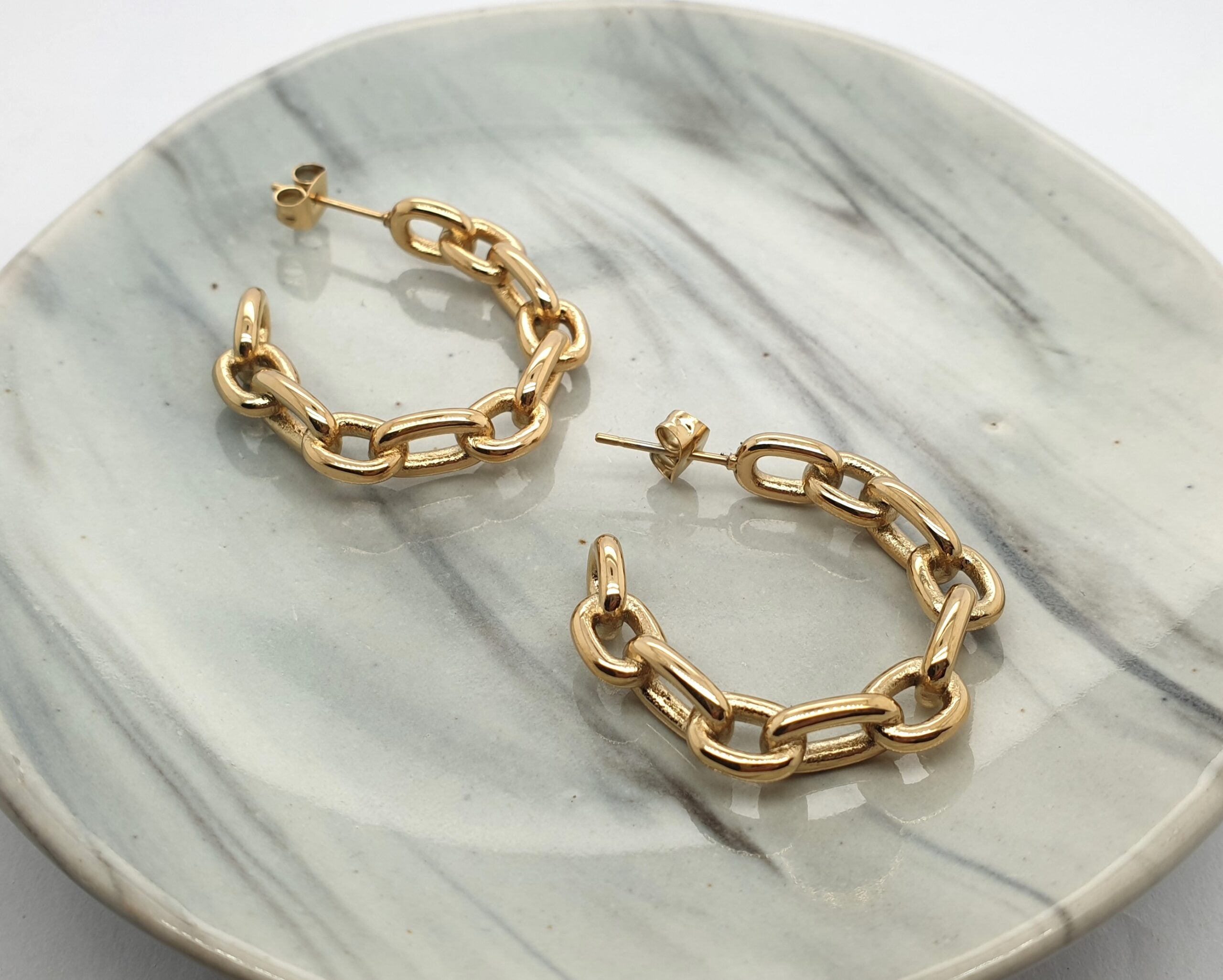 Stainless Steel Chain Hoop image 1