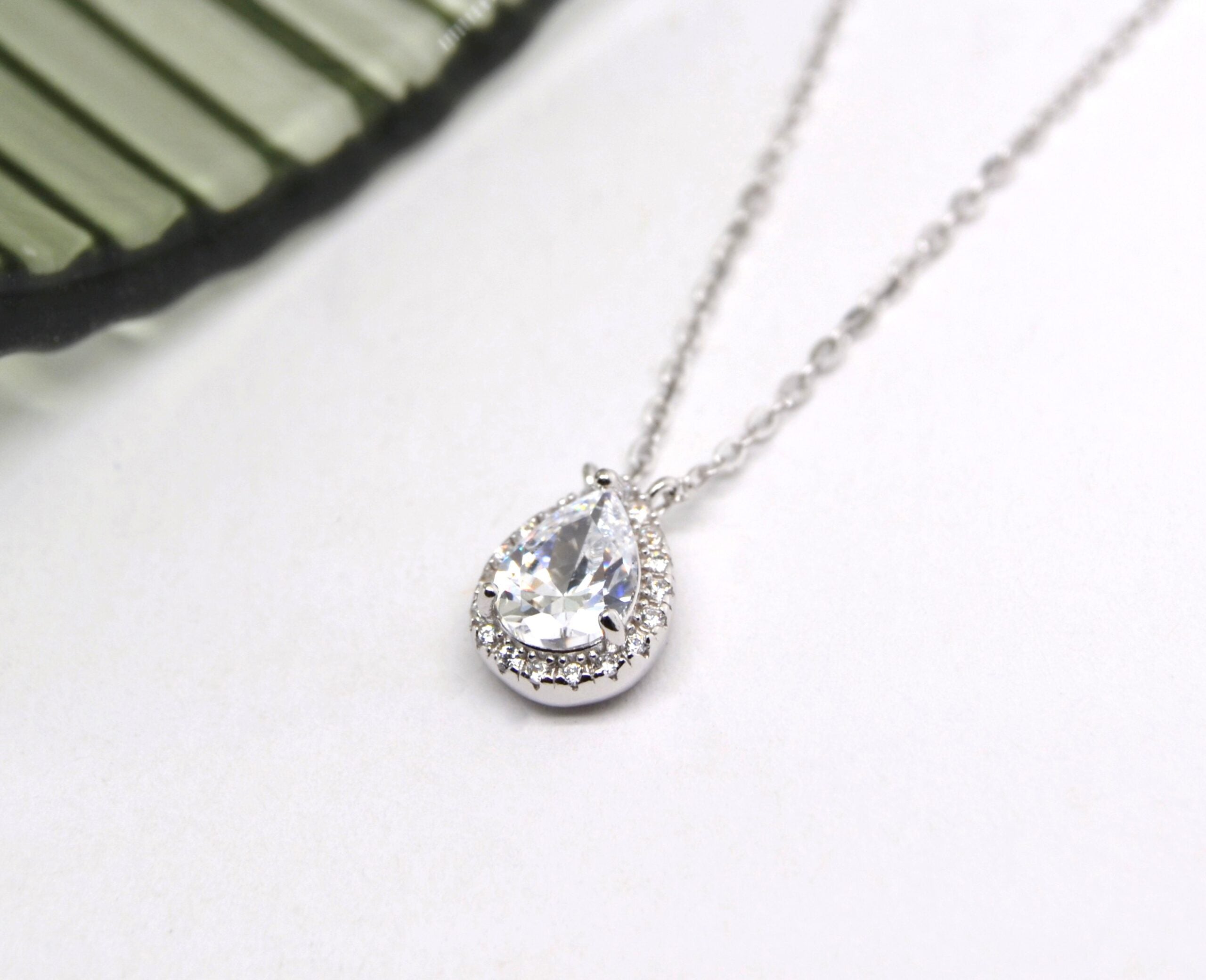 Pear Pendant Necklace image 0