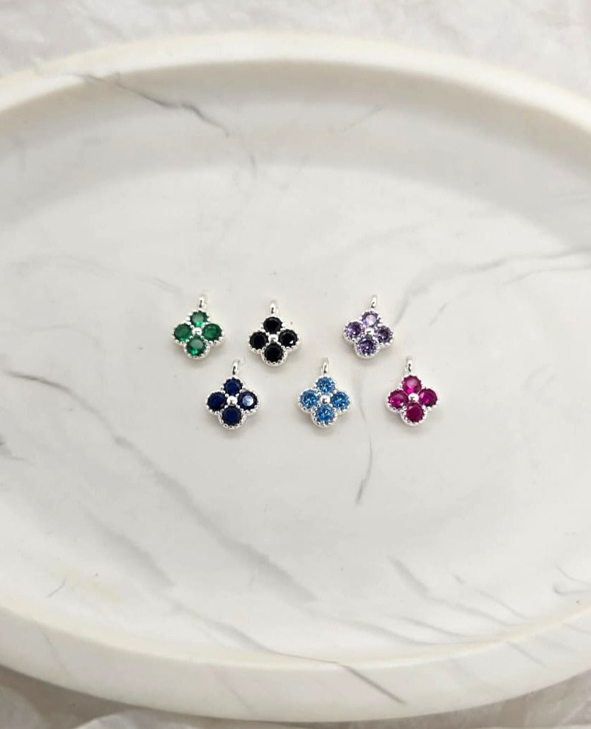 Silver Clover Charm image 0