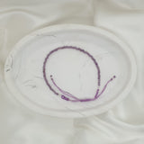 Natural Stone Adjustable Bracelet - Amethyst image