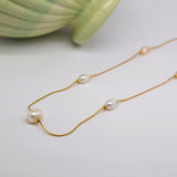 Pearly Gold Necklace image 0