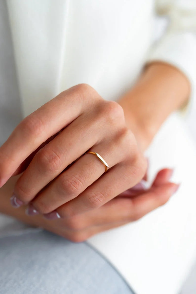 The Bar Gold Ring image 1