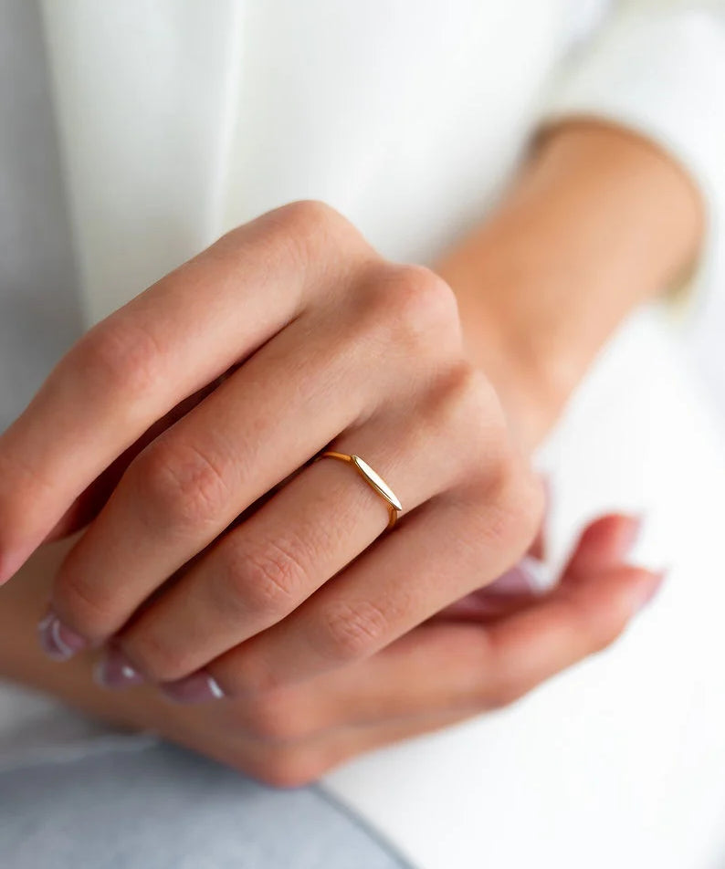 The Bar Gold Ring image 1