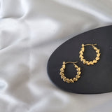 Leaf Stainless Steel Earrings image 0