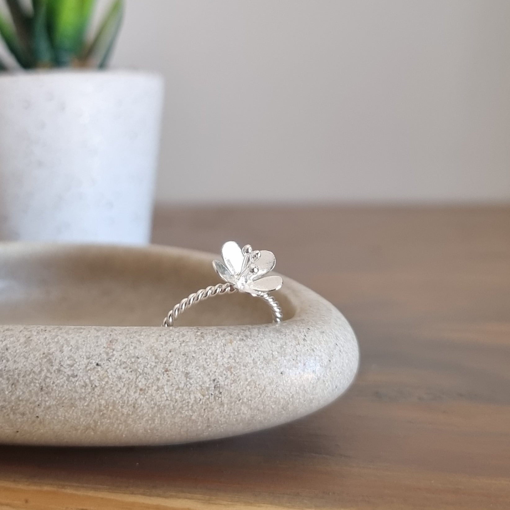 Sterling Silver Flower Ring image 0