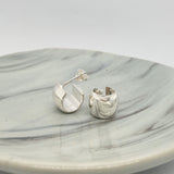 Small Bulky Silver Hoop image 0