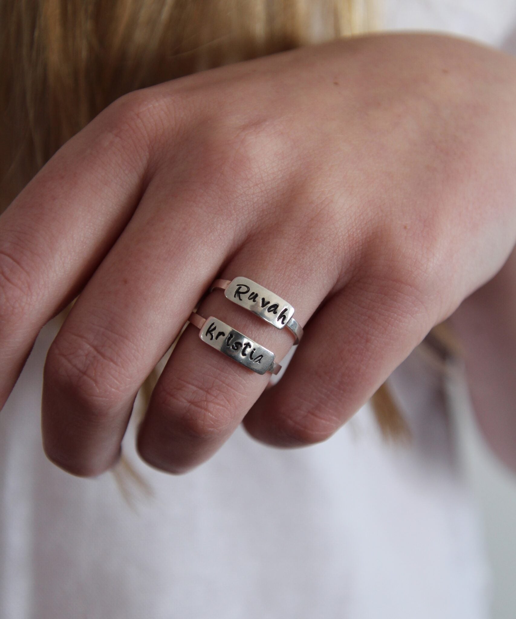 Engraved Name Ring image 1