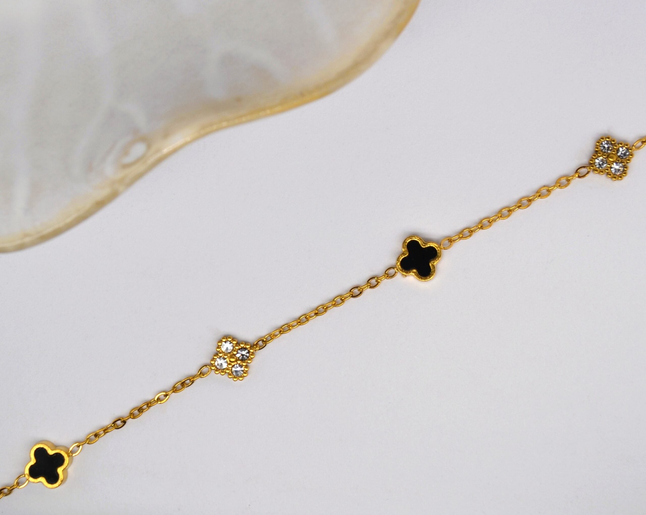 Black Clover Gold Bracelet image 0