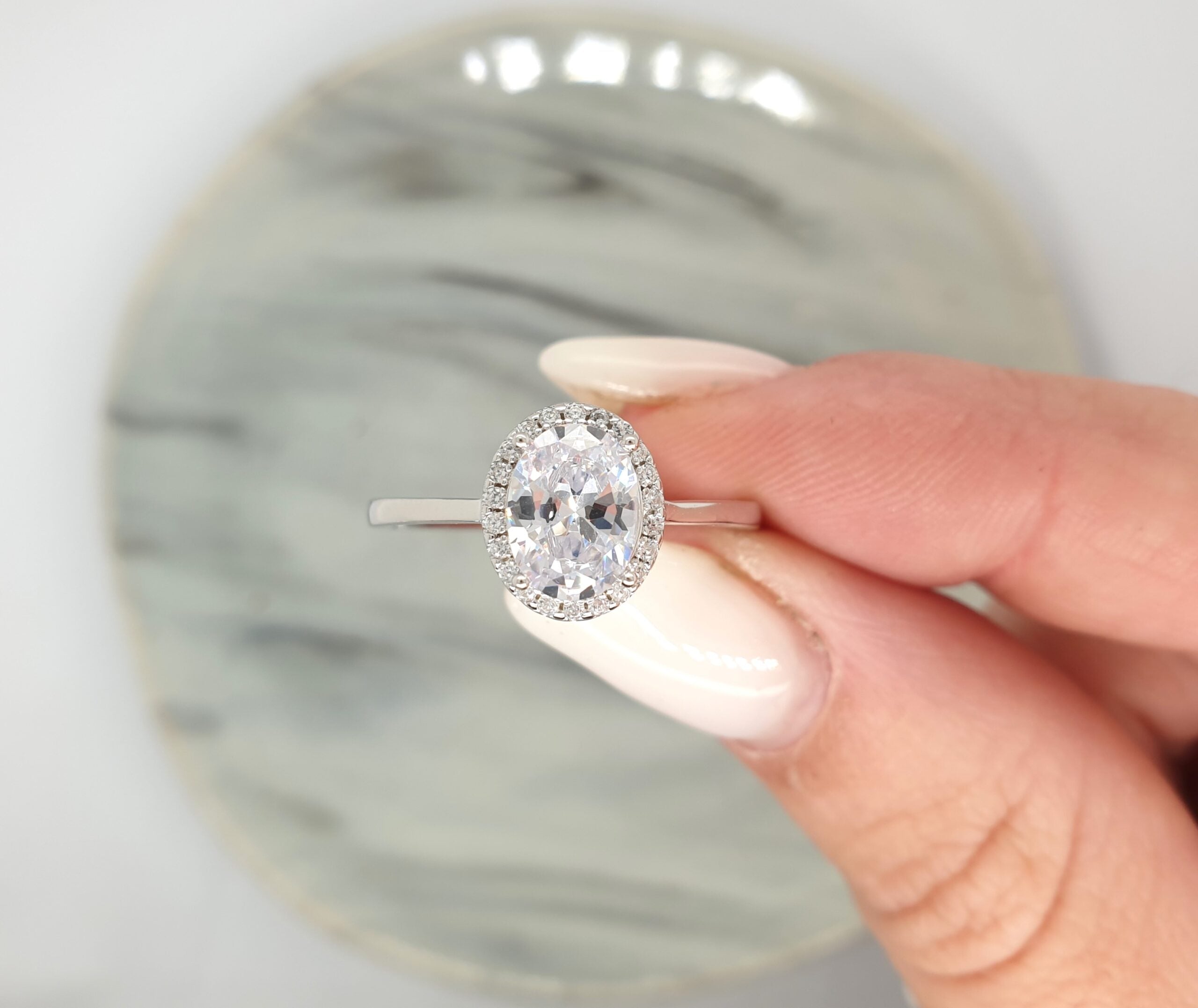 Silver Oval Ring image 0