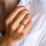 The Golden Croissant Gold Ring image 0