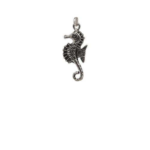 Silver Seahorse Charm image 0